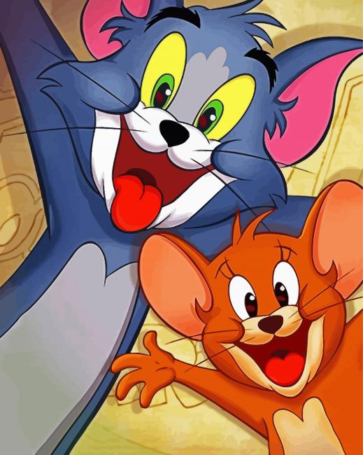 Tom And Jerry Cartoon paint by number