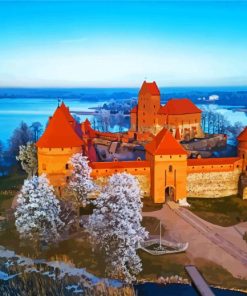 Trakai Island Castle paint by numbers