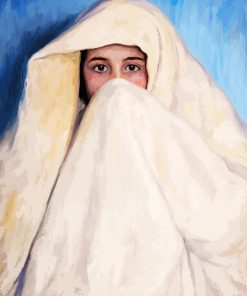 Veiled Moorish Woman paint by numbers
