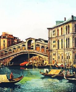 Venice Canal By Canaletto paint by numbers