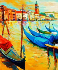 Venice Gondolas Art paint by numbers
