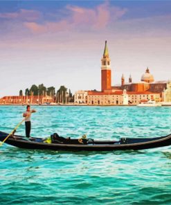 Venice Gondola paint by numbers