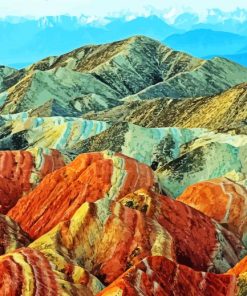 Vinicunca Mountain Peru paint by numbers