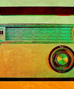 Vintage Radio paint by number
