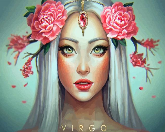 Virgo Lady Art paint by numbers