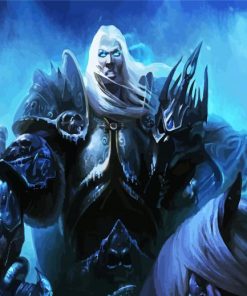Warcraft Game Arthas Menethil Character paint by number