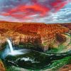 Washington Palouse Waterall paint by numbers