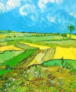 Wheat Fields Van Gogh paint by number