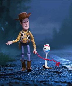 Woody And Forky paint by numbers