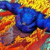 X Men Beast paint by numbers