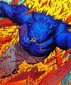 X Men Beast paint by numbers
