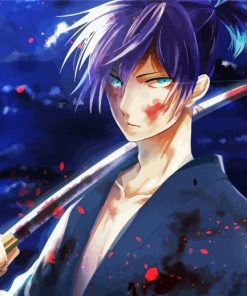 Yato Noragami Anime paint by number