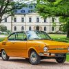 Yellow Vintage Skoda paint by number