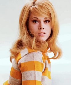 Young Actress Jane Fonda paint by numbers
