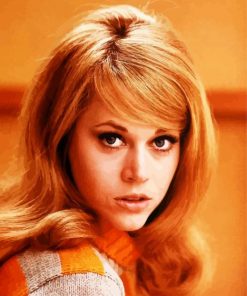 Young Jane Fonda paint by numbers