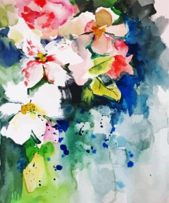 Abstract Flowers Illustration paint by numbers