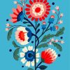 Artistic Flowers Illustration paint by numbers