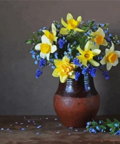 Jug And Wild Daffodils paint by numbers