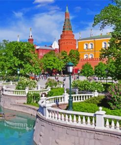 Aesthetic Alexander Garden Russia paint by number