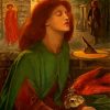 Aesthetic Beata Beatrix Rossetti paint by number