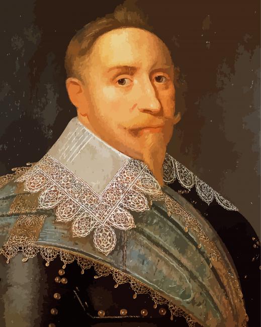 Gustavus Adolphus paint by numbers