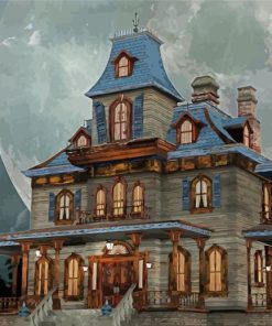 Haunted House paint by numbers