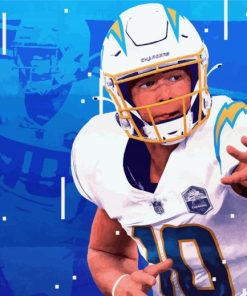 Justin Herbert LA Chargers Sports paint by numbers