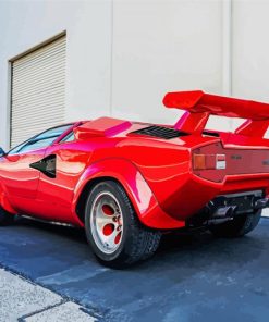 Aesthetic Lamborghini Countach paint by number