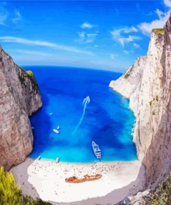Aesthetic Navagio Zakynthos paint by number