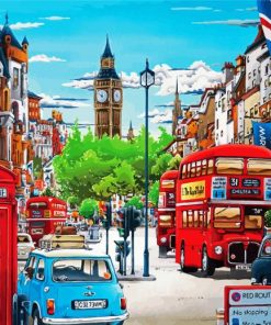 Aesthetic Routemaster Art paint by number