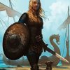 Aesthetic Shieldmaiden Art paint by number