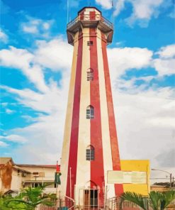 The Georgetown Lighthouse Guyana paint by numbers