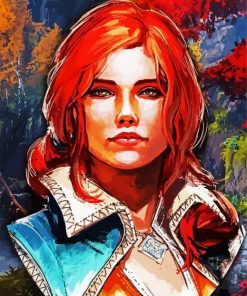 Aesthetic Triss Merigold paint by number