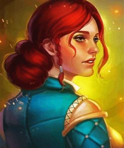 Aesthetic Triss Merigold Witcher paint by number