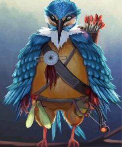 Bird Warrior paint by numbers