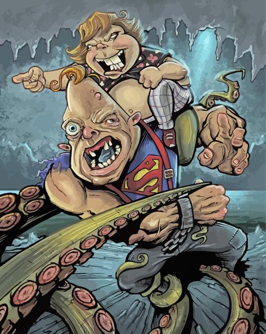 Chunk And Sloth The Goonies paint by numbers