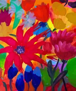 Artistic Flowers Art paint by numbers