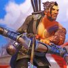 Hanzo Game Character paint by numbers