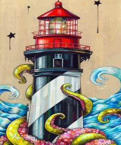 lighthouse Nautical paint by numbers