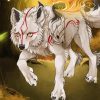 Okami Dog Art paint by numbers