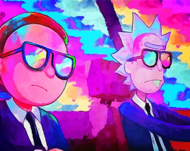 Rick And Morty Serie paint by numbers