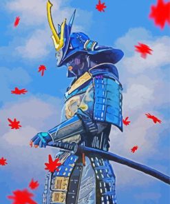 Aesthetic Samurai Warrior paint by number