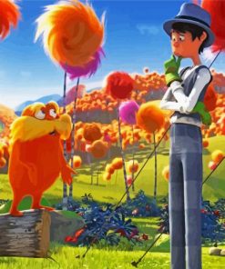 Lorax Illustration paint by numbers