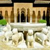 Alhambra Granada Alcazaba Nasrid Palaces Patio Lions paint by number