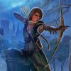 Archer Hunter Girl paint by numbers