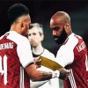 Aubameyang And lacazette Arsenal paint by numbers