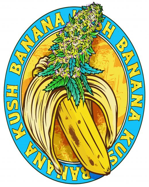 Banana Cannabis paint by numbers
