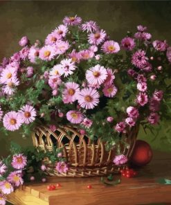 Basket Of Flowers paint by numbers