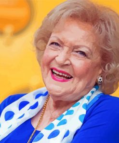 Betty White paint by number