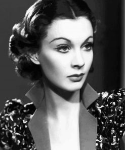 Black And White Vivien Leigh paint by number